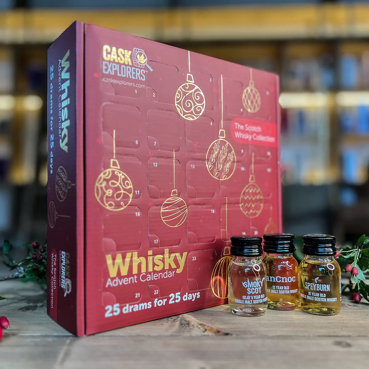 The Cask Explorers Whisky 25 x 3cl Advent Calendar 2023 - Inhalt Content (EN)
