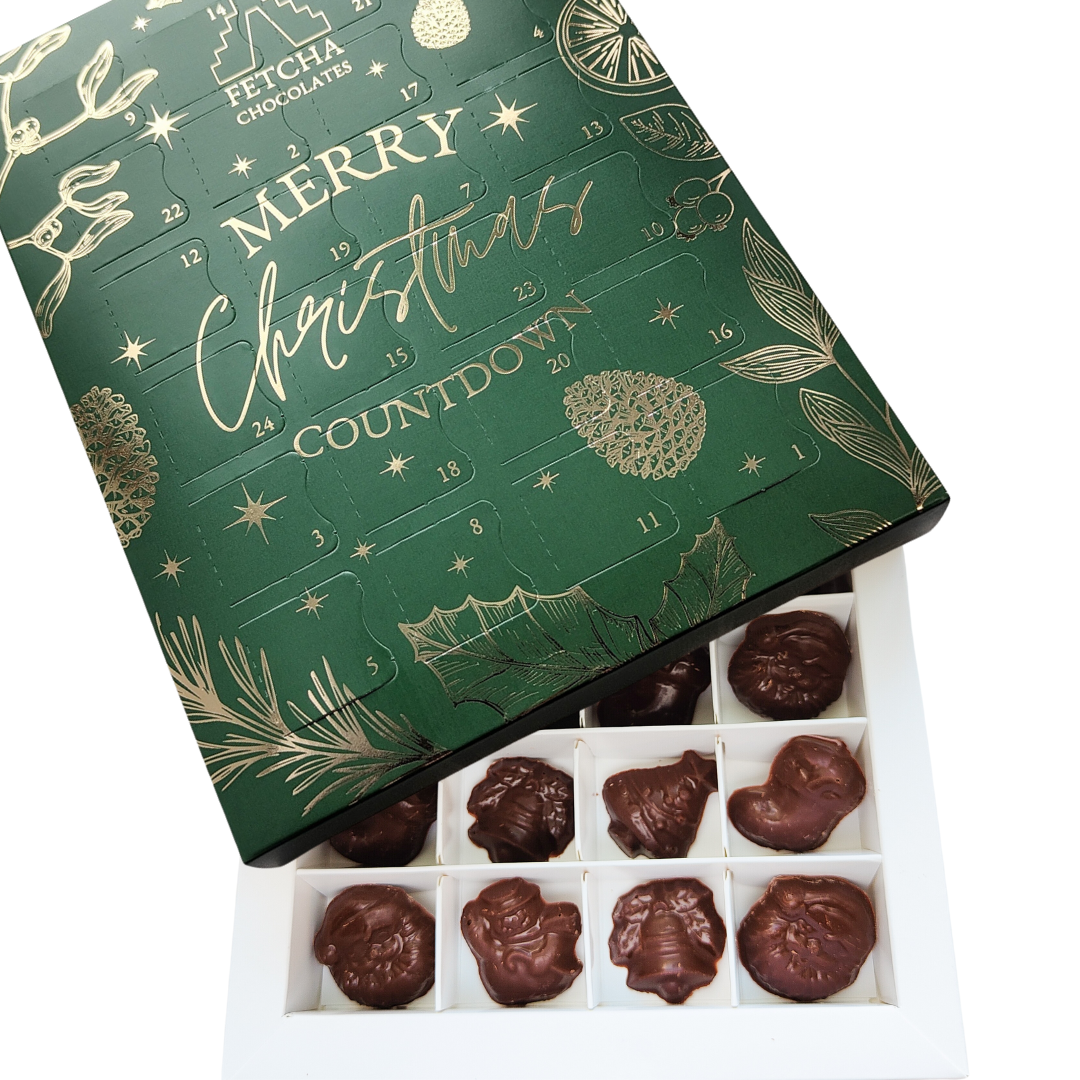 Fetcha Chocolates Vegan Milk Chocolate Advent Calendar 2023