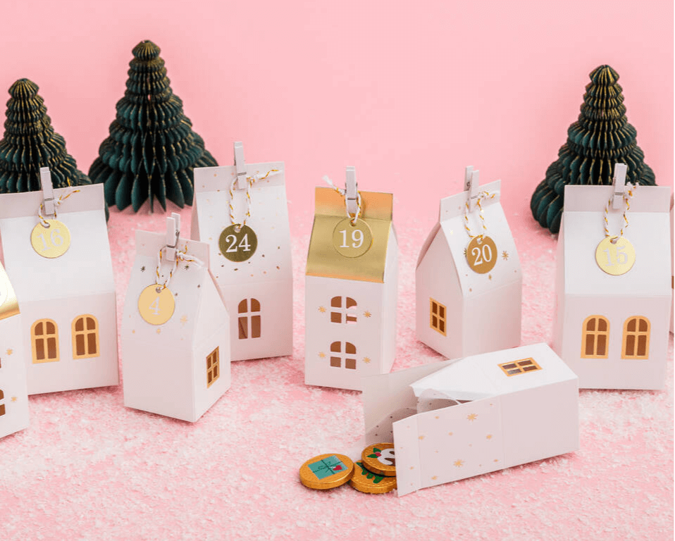 Postbox Party Christmas White House Boxes Advent Calendar