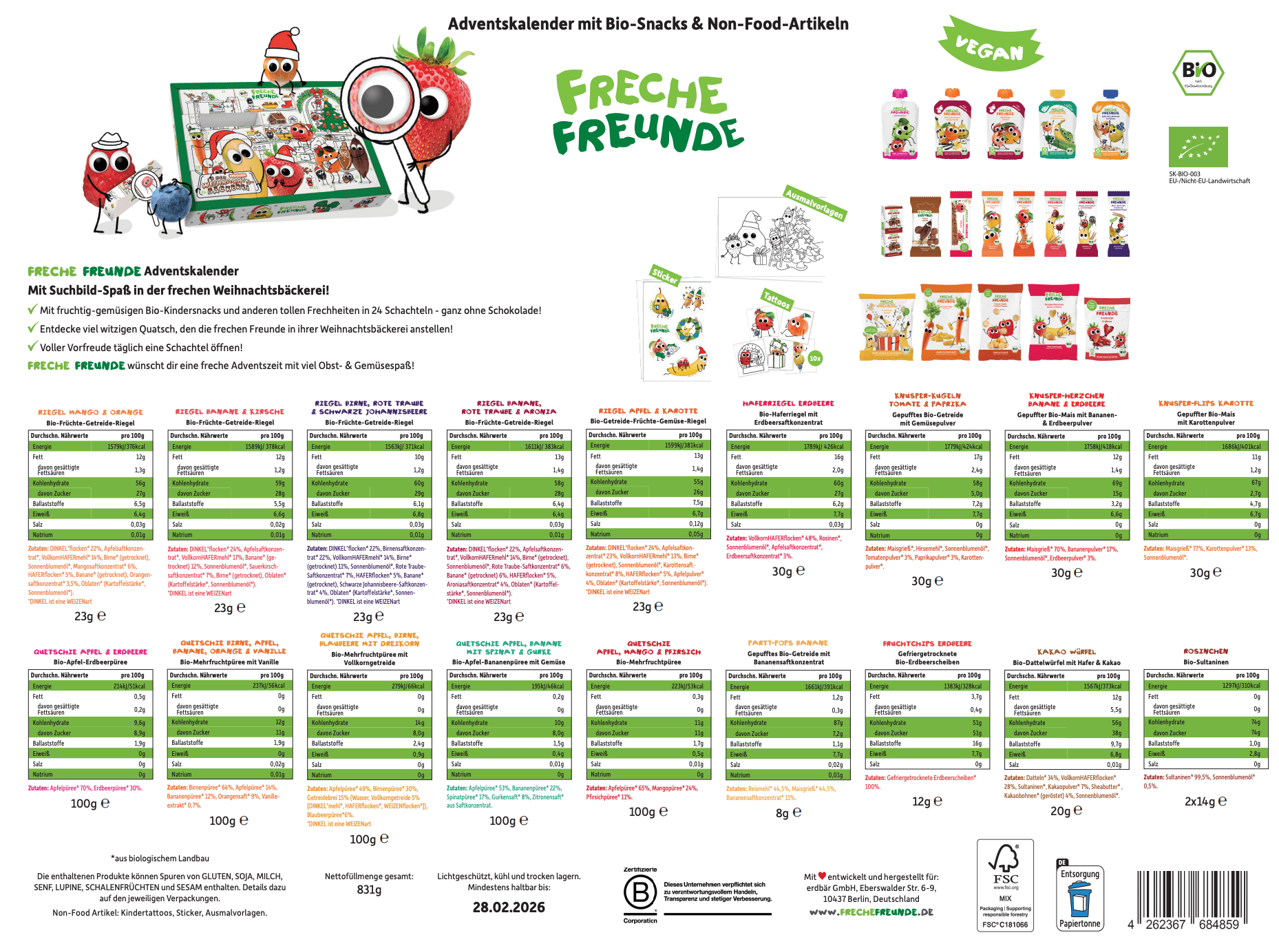 Bio-Adventskalender 2025 Bio-Adventskalender 2025