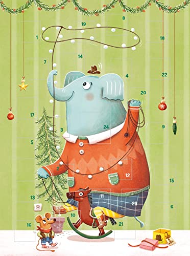 Display Mini-Adventskalender mit Umschlag zum Verschicken: Fröhliche Weihnachten. Mit 4 x 9 Ex. variant