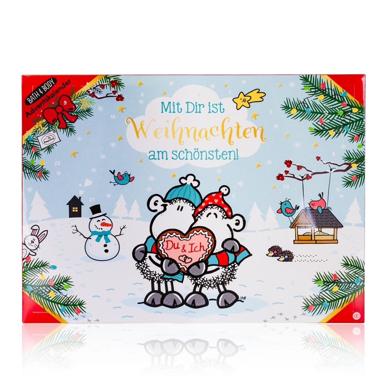 Accentra Adventskalender SHEEPWORLD "Mit Dir ist Weihnachten am schönsten" 46x4x34cm ✔️ online kaufen | DOUGLAS