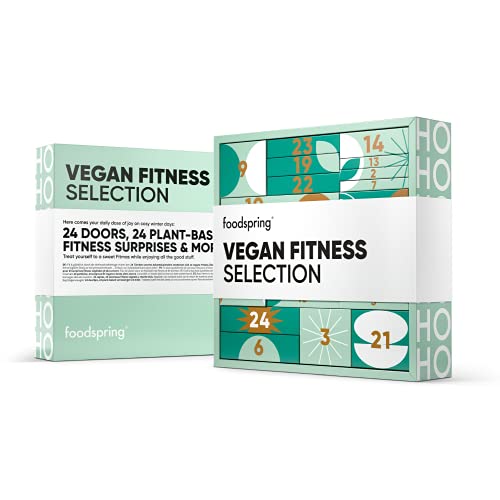 foodspring Adventskalender 2021, Vegan Fitness Selection, 1690g, 24 pflanzliche Fitness Überraschungen: Für eine fitness-freundliche Vorweihnachtszeit