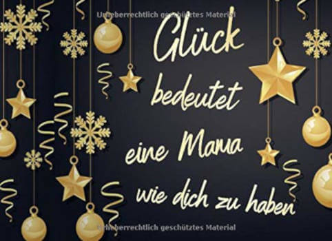 Glück bedeutet eine Mama wie dich zu haben: Adventskalender Gutscheinbuch / Gutscheinheft zum selbst ausfüllen mit 24 Gutscheinen