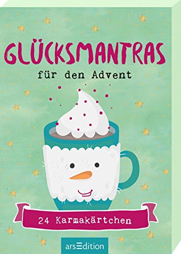 Glücksmantras für den Advent: Adventskalender Kartenbox mit 24 Karmakärtchen