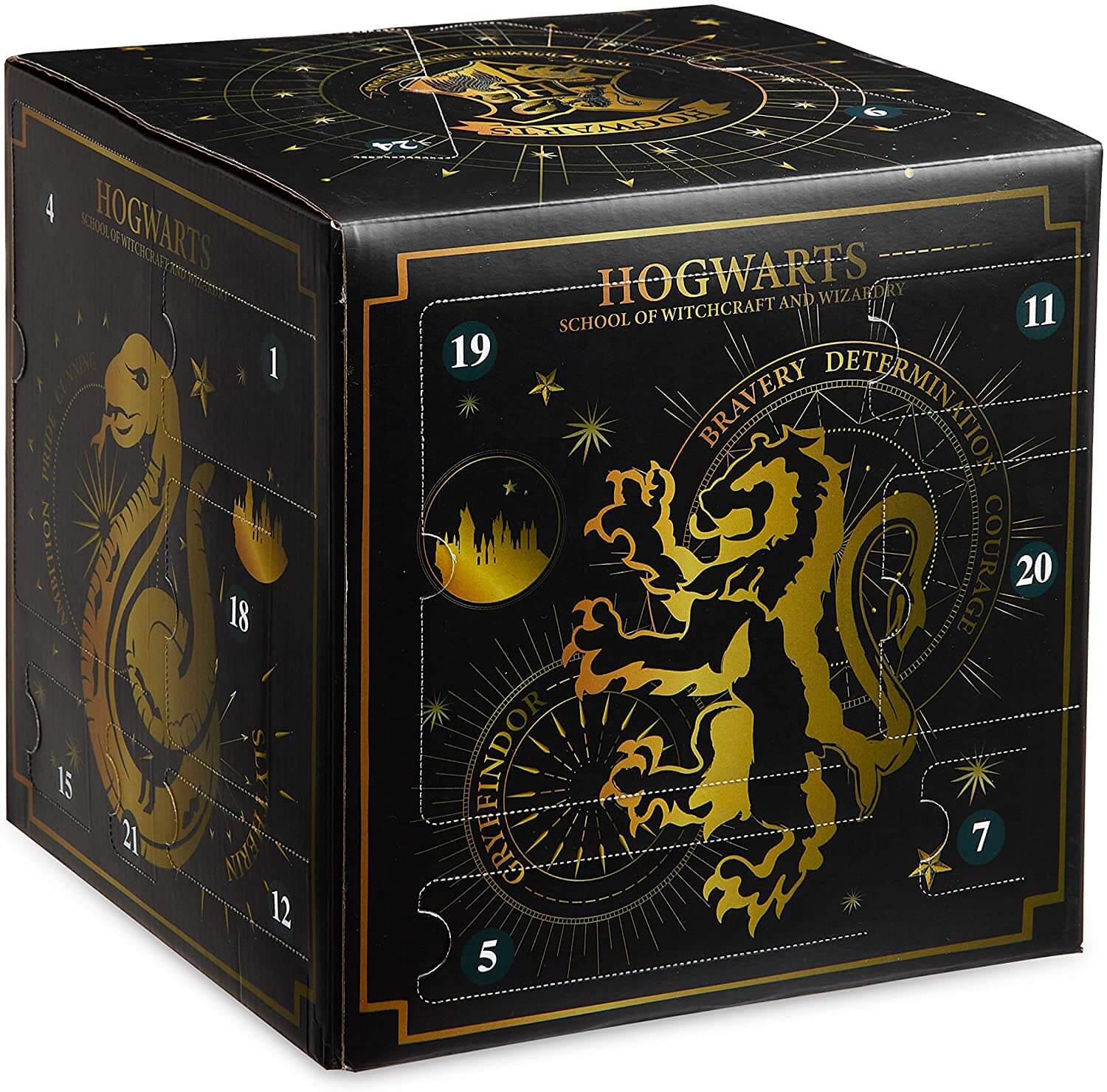 Harry Potter Cube Advent Calendar 2020 – with 24 surprises including jewellery, stickers, badge, hair accessories, socks & magic wand pens