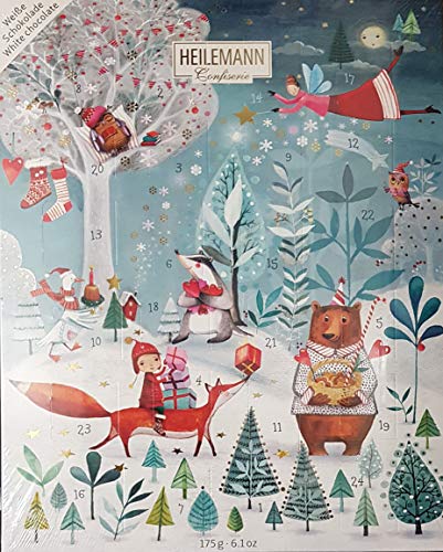 Heilemann - Adventskalender weiße Schokolade Weihnachten - 175g