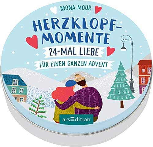 Herzklopfmomente. 24-mal Liebe für einen ganzen Advent: Adventskalender in dekorativer Dose, voller romantischer Kurzgeschichten