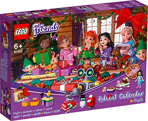 LEGO 41420 Friends Adventskalender 2020, Weihnachten Mini Bauset mit Emma, Elfen und Santa Workshop – detail 2