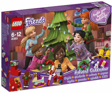 Lego Friends Adventskalender mit Weihnachtsschmuck