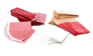 Papiertütchen Rot-Gemischt Papiertütchen Rot-Gemischt