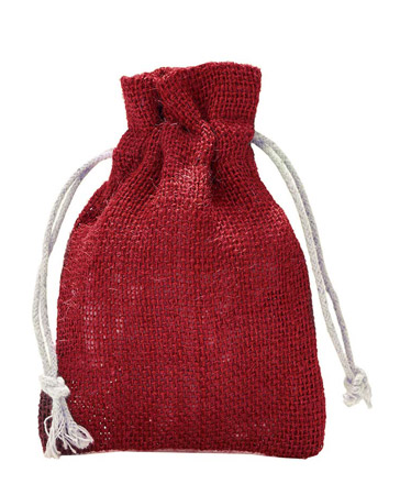 Jutesäckchen Rot