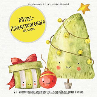 Rätsel-Adventskalender für Kinder: 24 Fragen rund um Weihnachten – Adventskalender Publishing – detail 1