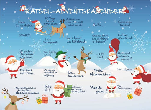 Schokolade Lindt Rätsel Adventskalender