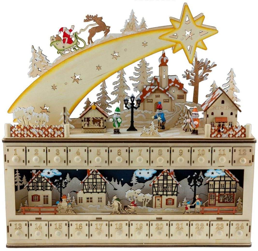 Snowy Village Advent Calendar