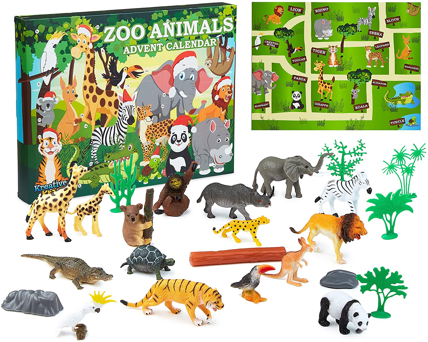 KreativeKraft Zoo Animals Advent Calendar 2021